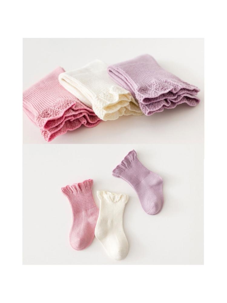 3 pares bebê meias crianças meninas outono inverno quente meias acessórios de roupas
