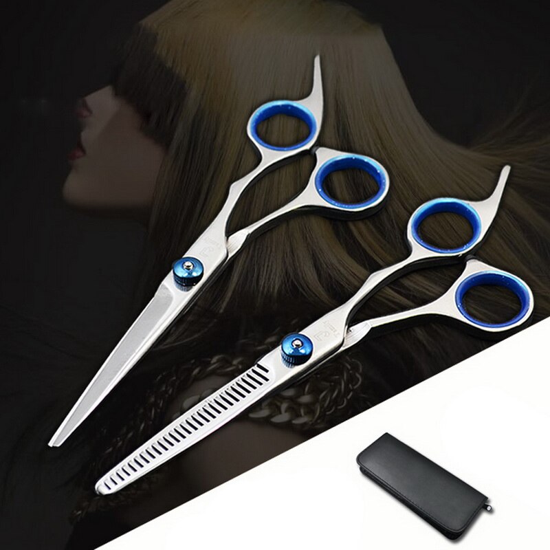 7PCs/Set Salon Hair Cutting Thinning Scissor Barber Shears Set With Case For Hair Salon/Barber/Hairdresser And Home