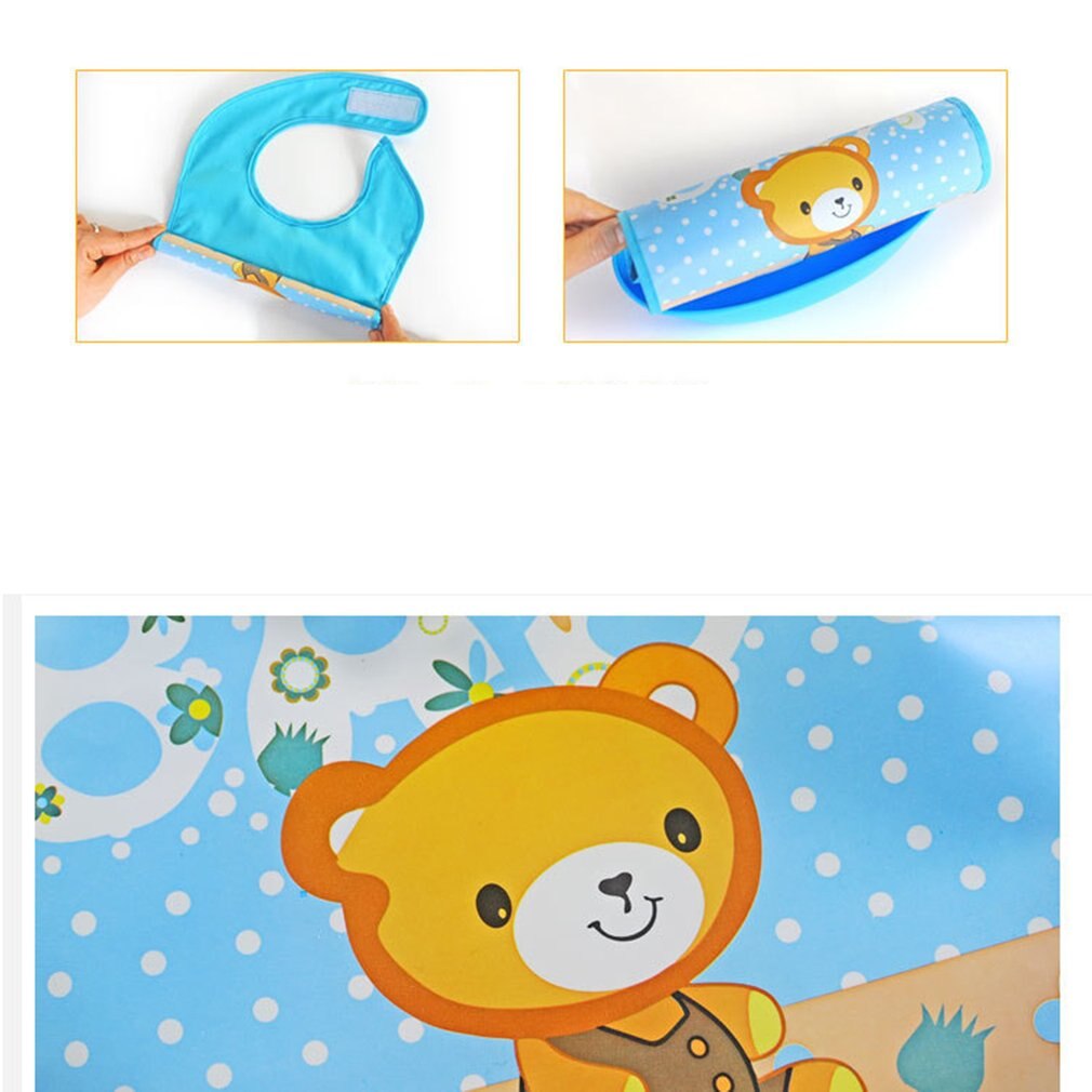 Dziecięcy śliniak bawełniany stereofoniczny wodoodporny i odpinany silikonowy ręcznik niemowlęcy dla niemowląt jedzenie śliniak torba na żywność dla niemowląt karmienie dziecka