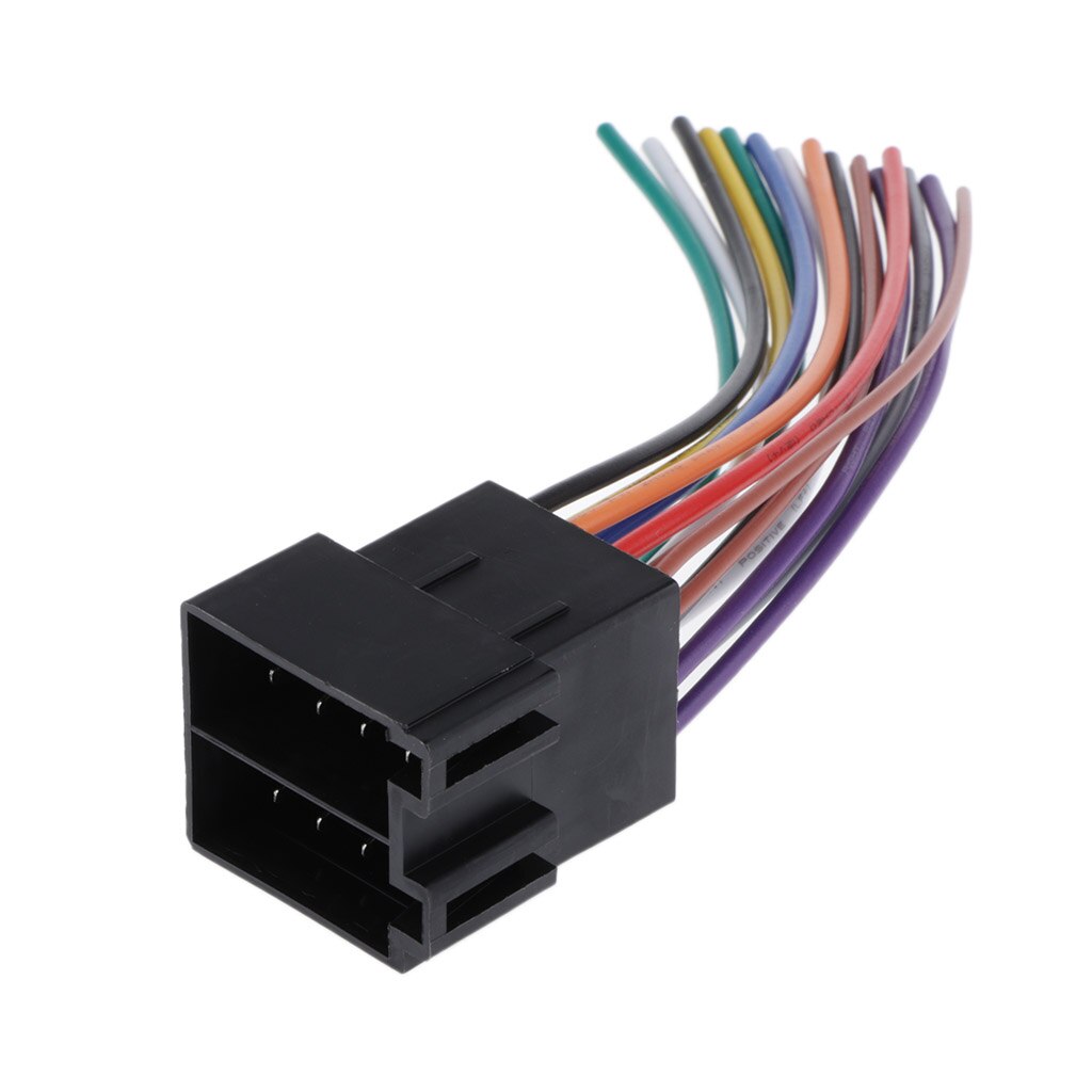 Universal ISO Car Radio Adapter Male Plug Car Stereo Wire Harness Connector