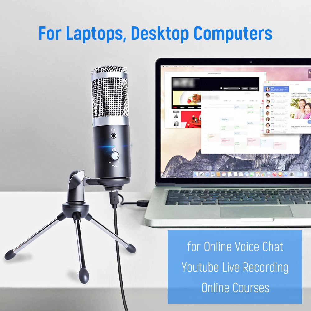 bm 800 Condenser Microphone Profession USB Microphone for Computer Karaoke Studio Recording bm800 Microphones for PC Podcast mic