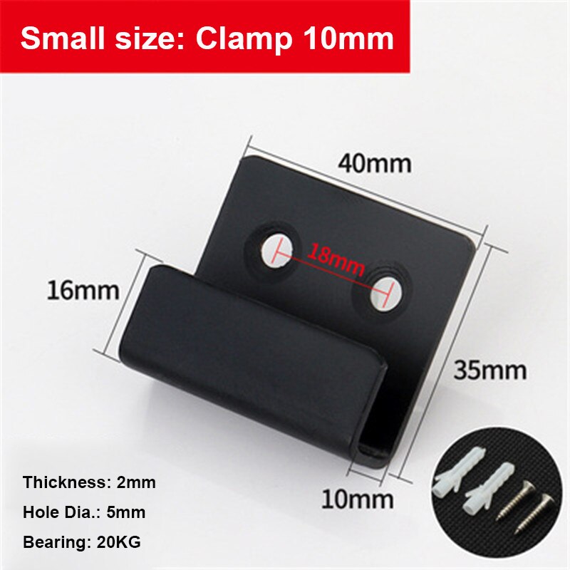 2pcs/lot Thick Stainless Steel Tile Hanging Code Wall Storage Corner Bracket Square Hooks For Hanging Display Tile Accessories: 842S