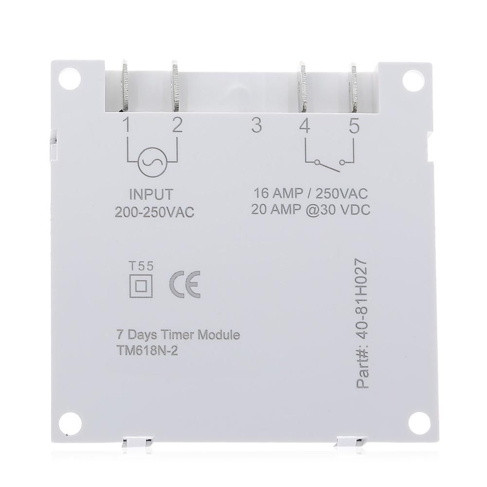 LCD 220V AC 7 Days Weekly Programmable Control Power Timer Switch Time Relay Built-in Rechargeable Battery For Lights Control