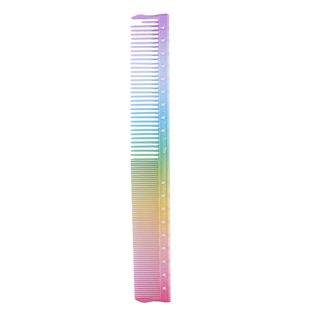 Anti-Statische Regenboog Kam Haarborstel Dubbele Hoofd Verstrikt Kam Hair Styling Tool: 8