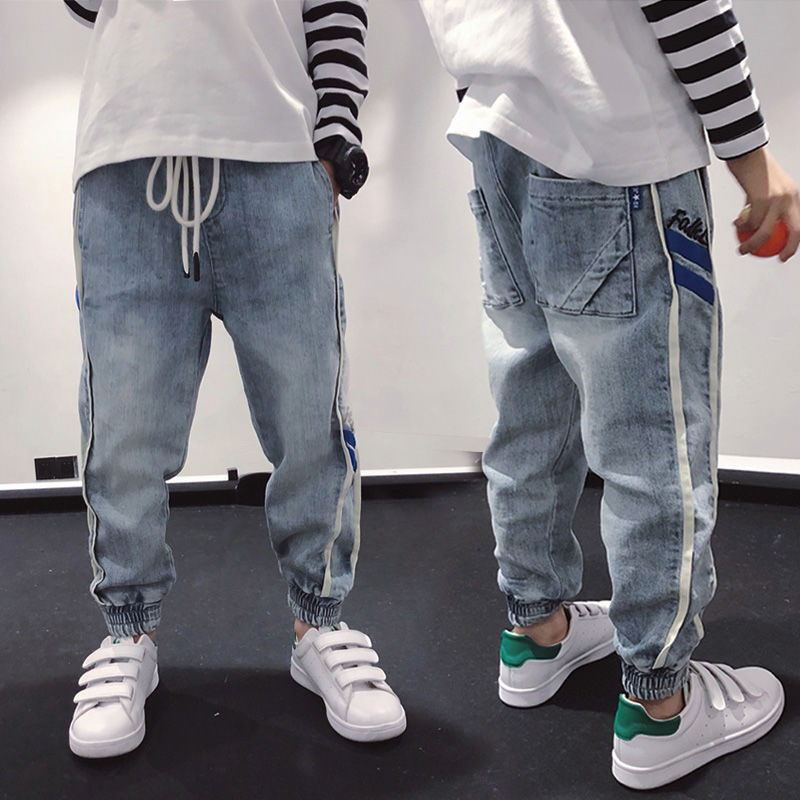 Retail Lente Katoenen Broek Jongens Jeans Kids – Grandado