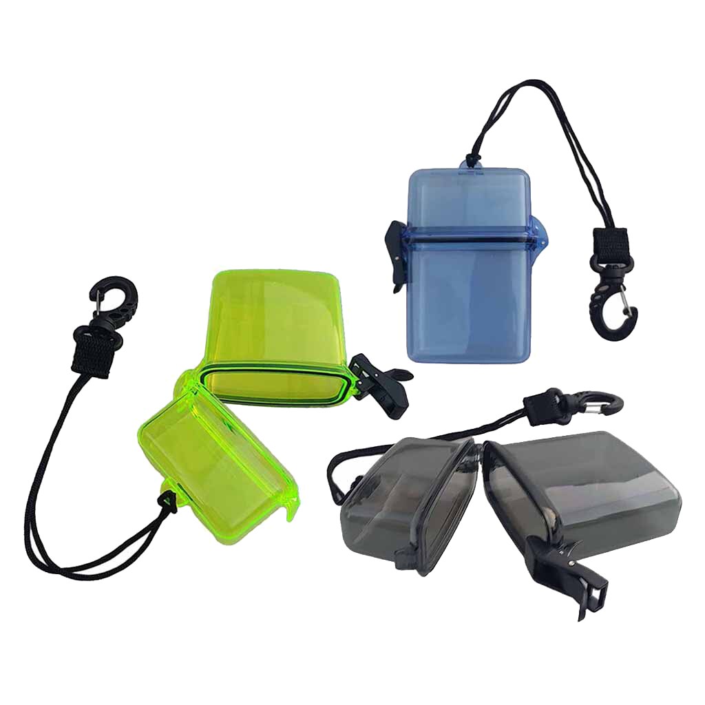 Bolsas de buceo de plástico contenedor de caja seca impermeable con Clip giratorio de buceo Kayaking Sailing
