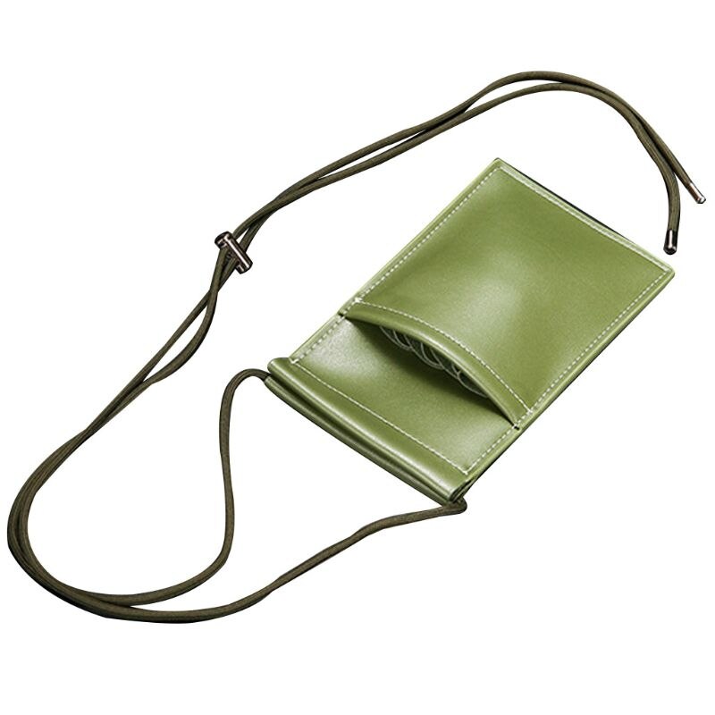Hår stylist lomme frisør pu læder pose saks taske justerbar rem: Grøn
