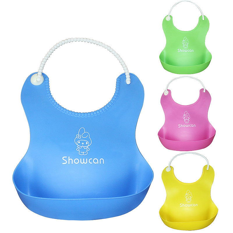 Comfy Kids 4 Kleuren Slabbers Baby Zuigelingen Kids Leuke Siliconen Slabbetjes Baby Lunch Slabbetjes Leuke waterdichte