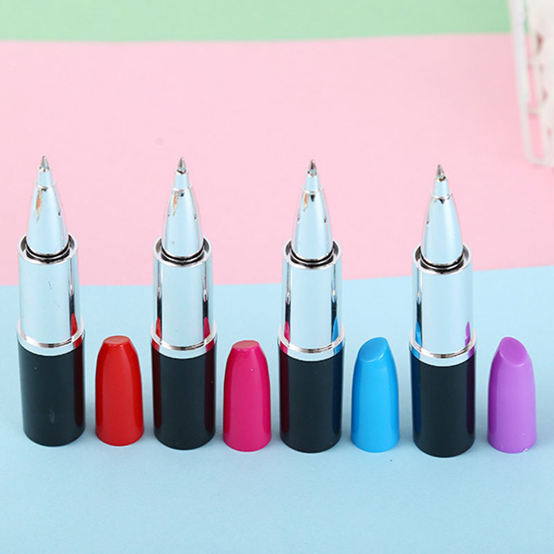 50 stuks lippenstift balpen creatieve mooie balpen lippenstift tekenpen meisje cadeau voor thuis winkel school