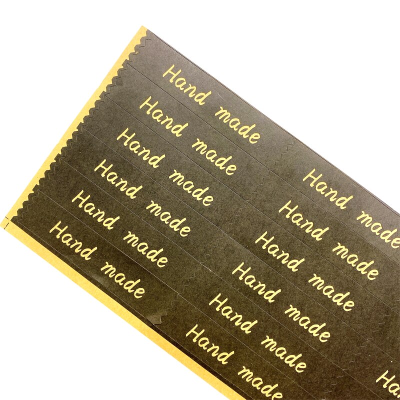 120pcs/pack Four options Rectangular handmade baking packaging decoration seal sticker: d