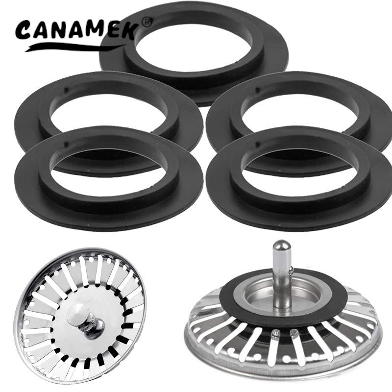 5pcs Rubber Seal Washer Gasket For Franke Basket Strainer Plug For 78 79 80 82 83mm Sink Drainer Gasket