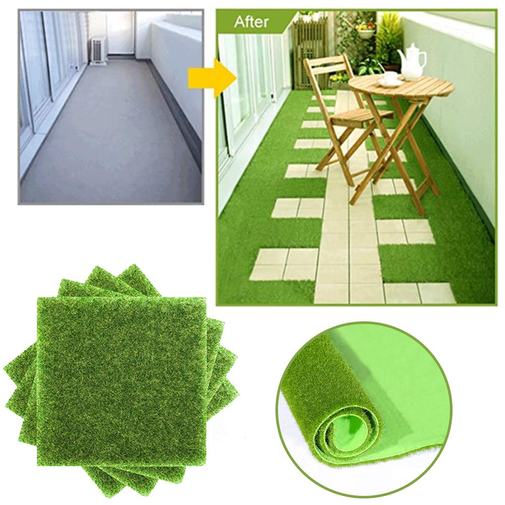 Simulering mossa gräs gräsmatta vägg gröna växter diy konstgräsbräda bröllop mini trädgård mikro landskap dekor tillbehör