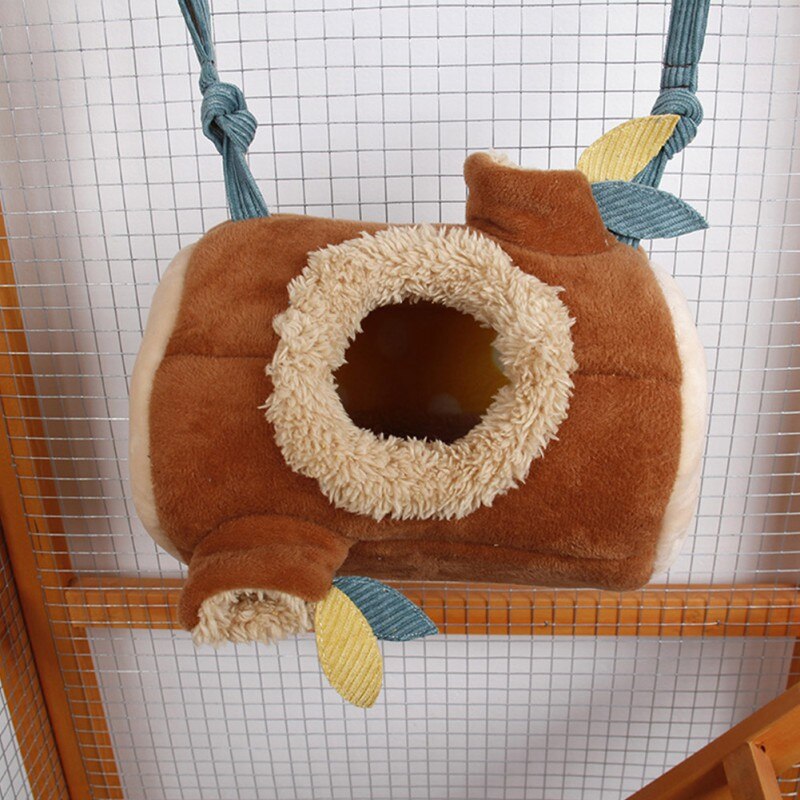 Plüsch Stumpf Hamster Tunnel Hängematte Hängen Nest Weiche Haus Bett KäFeige Für Mini Ebene Kleine Haustier Mäbenutzen Ratte Nest Bett
