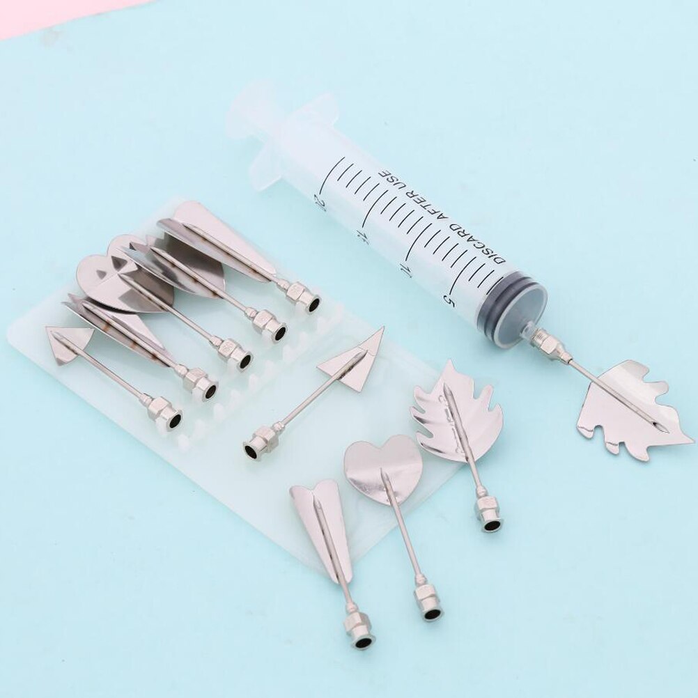 11 Uds. Herramientas de pastel de gelatina 3D herramientas de gelatina budín boquillas de pastelería utensilios para decoración de pasteles herramienta para cocina restaurante Bar