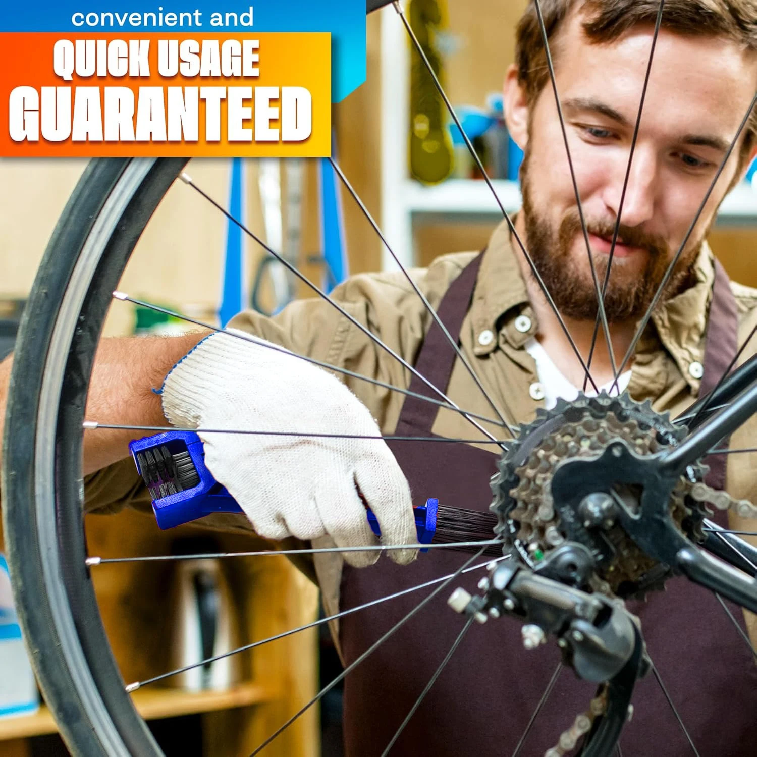 Motorrad Kette Reiniger Pro Radfahren- Reiniger Motorrad Fahrrad Kette Bürste Reinigung Werkzeug Fahrrad Reiniger-Bürste Kette Pro Fahrrad