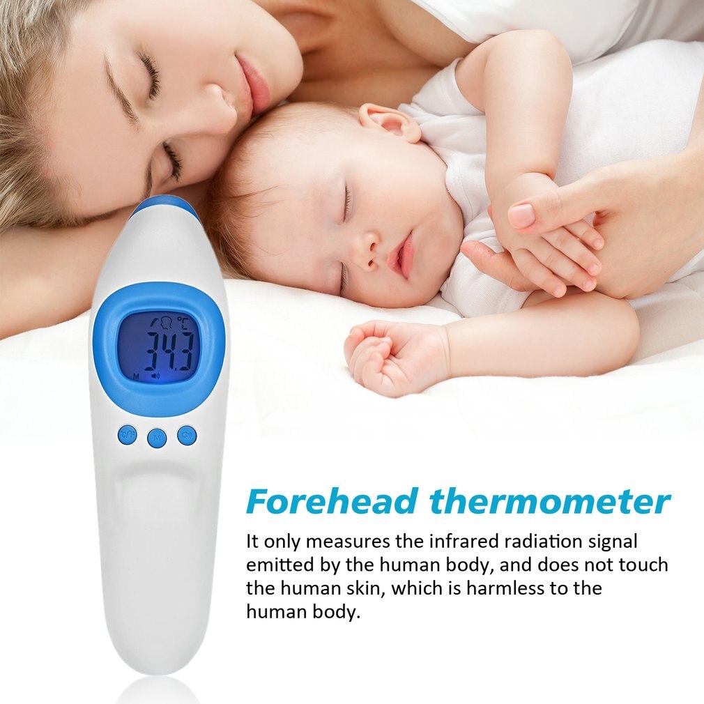 Termômetro infravermelho da testa do miúdo adulto da elevada precisão do termômetro infravermelho handheld conveniente da testa do não-contato