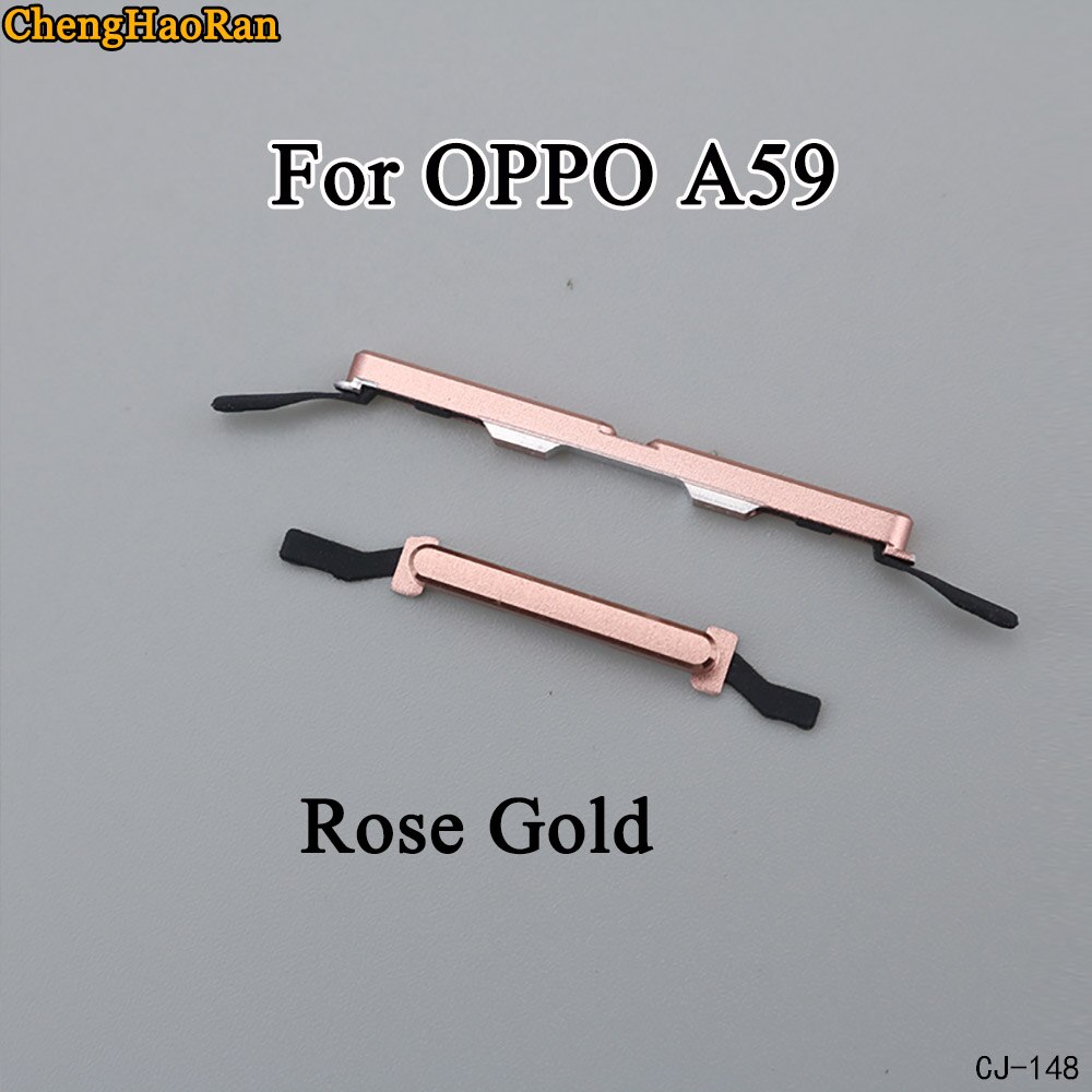 ChengHaoRan 1Stck Für OPPO A57 A59 Neue Seite Geschmack einstellen Energie-Geschmack + Volumen Taste schalten Geschmack einstellen teile: A59-rose gold