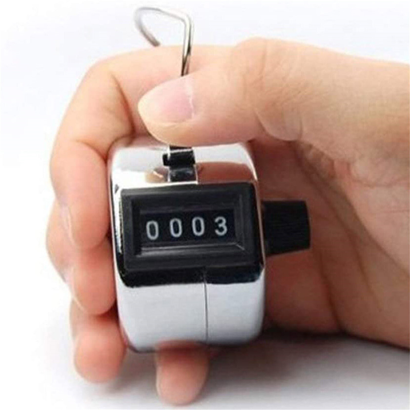 30# 4 Digit Number Hand Held Tally Counter Mechanical Digital Hand Tally Counter Manual Counting Golf Clicker Training Counter: Default Title