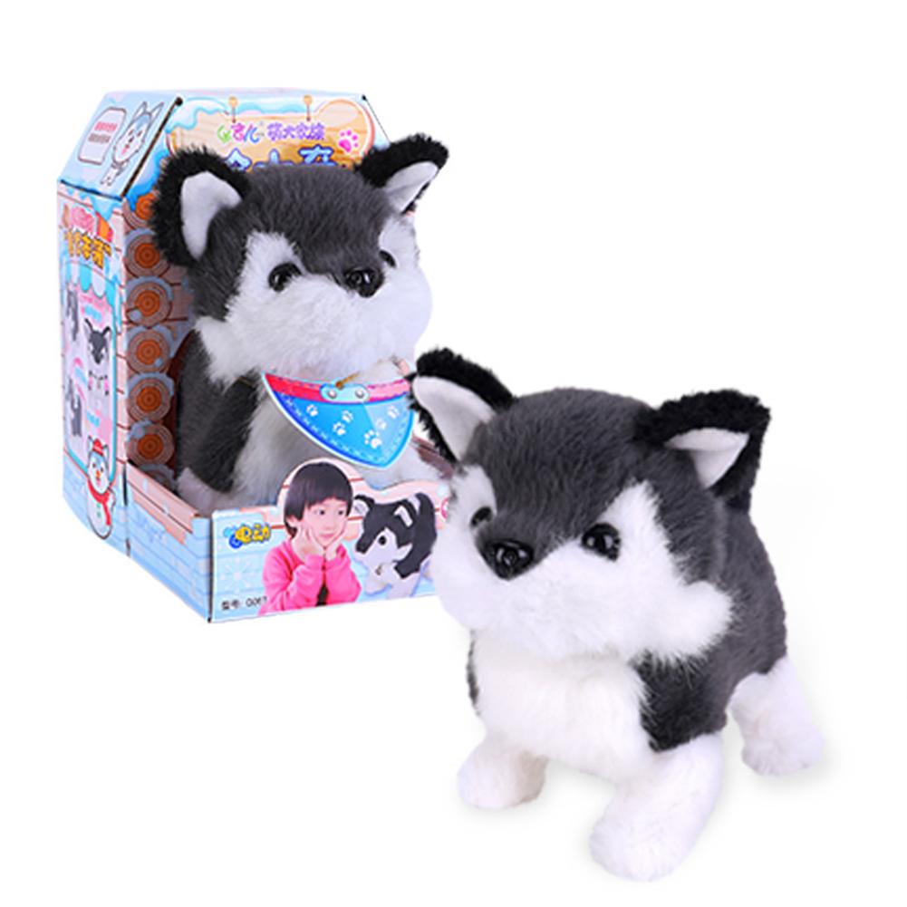 Tier Elektrische Plüsch Roboter Hund Zu Fuß Smart Roboter Niedlichen Simulation Welpen Interaktive Begleiten kinder Spielzeug Für Kinder