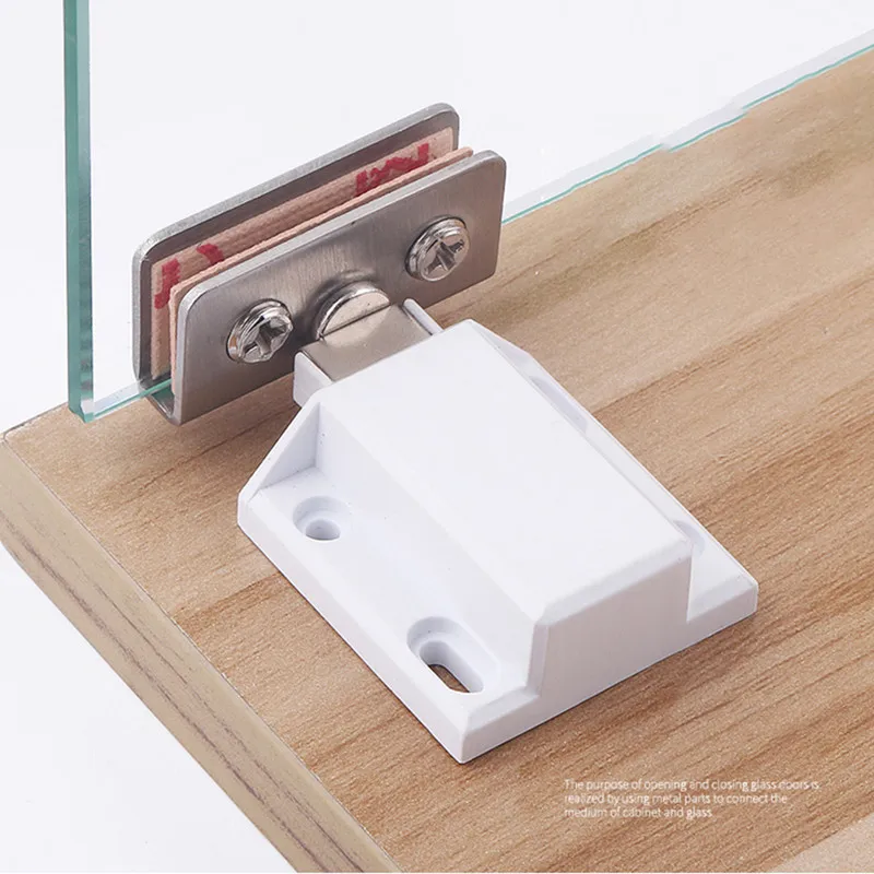 Edelstahl Magnetische Schließer Glas Scharniere Schrank Fänge Möbel Hardware- Küche Wein Schrank Riegel Tür Saug Scharniere