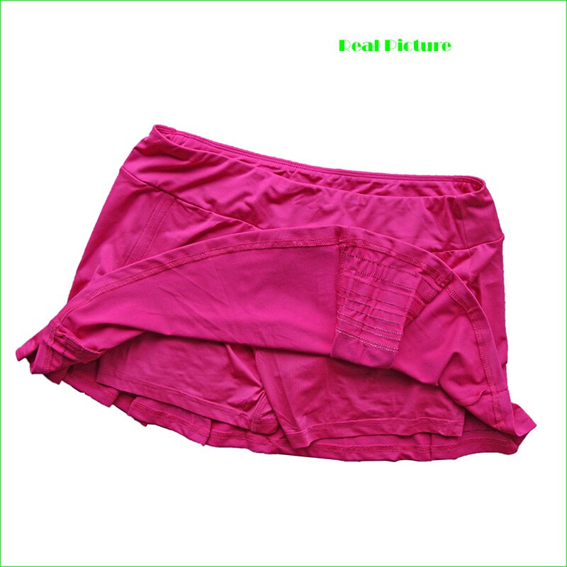 Sports falbala mini nederdele med indbyggede shorts til piger tennis badminton dans