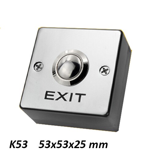 kirsite Meterial LED Door Access Conrol Exit Button Door release: K53