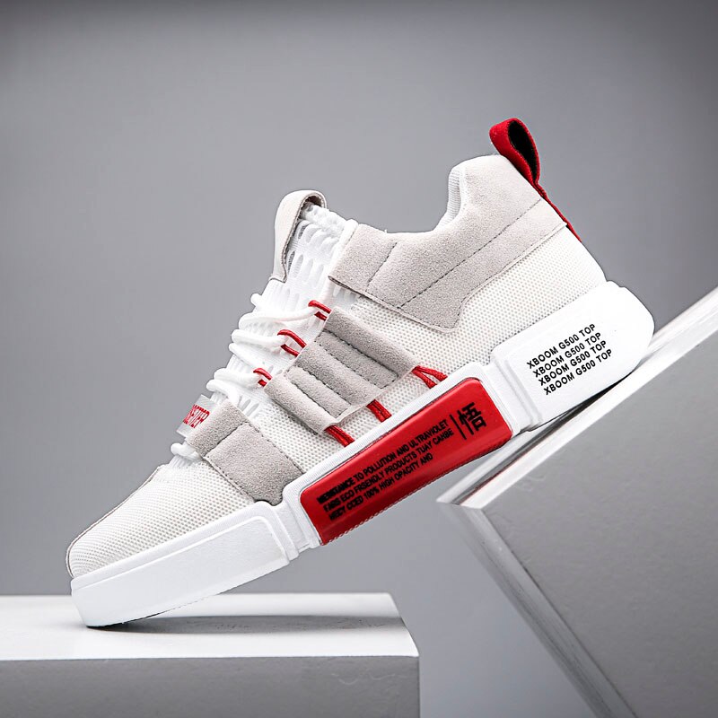 7 farver løbesko mænd blandede farver sneakers mand patchwork sportssko ungdom klassisk trend jogging fodtøj zapatillas: Grå / 9.5