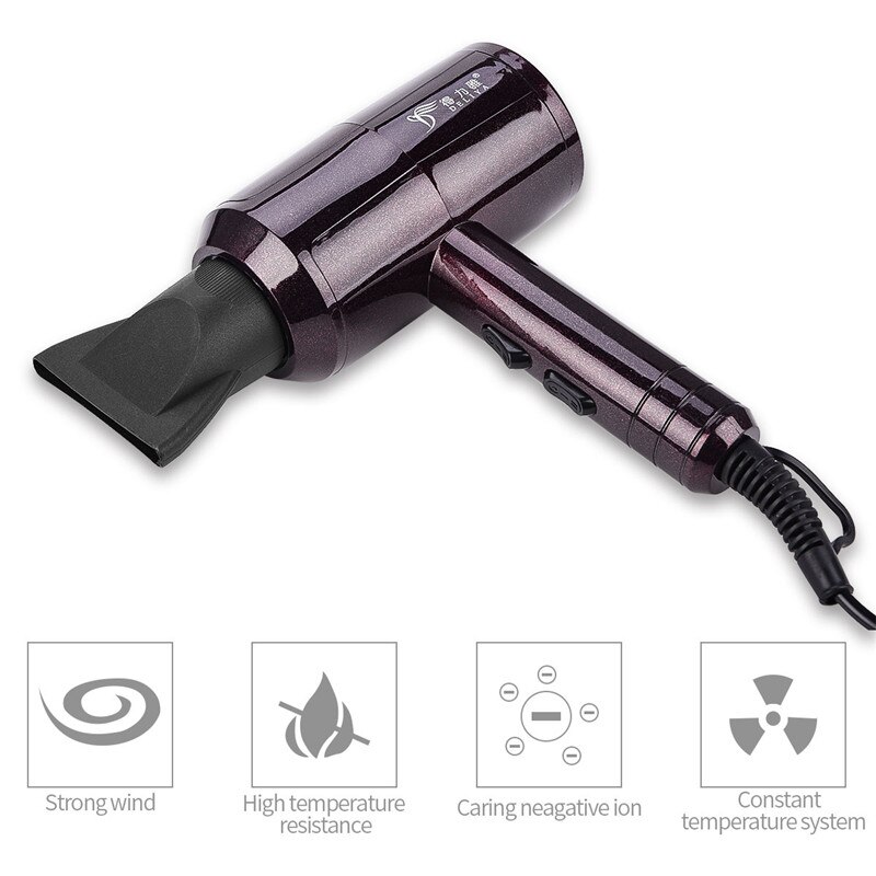 Strong Power 2200W DC Motor Hair Dryer For Hairdressing Barber Salon Tools Blow Dryer Low Noise Blower Hairdryer