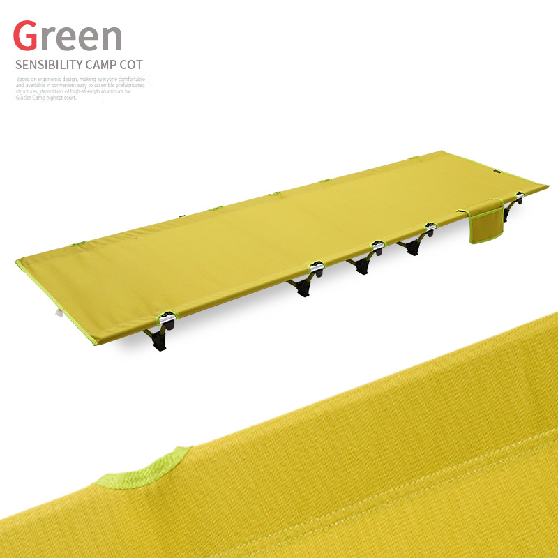 Camping Leichtes Klappbett Büro Nickerchenbett Campingbett 185 cm: YELLOW