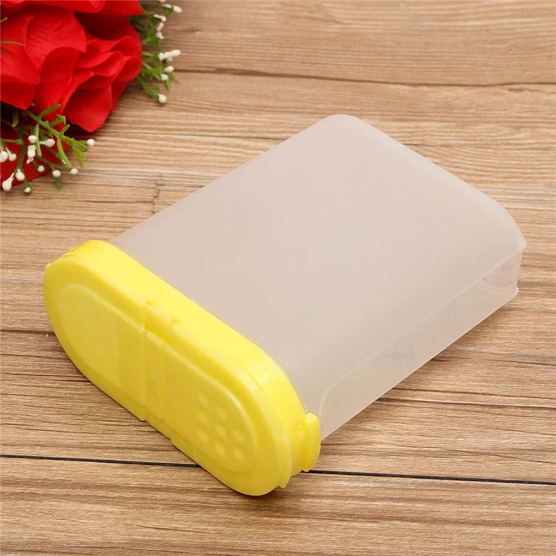 250ml Plastic Food Seasoning Container Kitchen Spice Boxes Jar Double Lid Cereal Condiment Bean Storage Bottle Container: Yellow