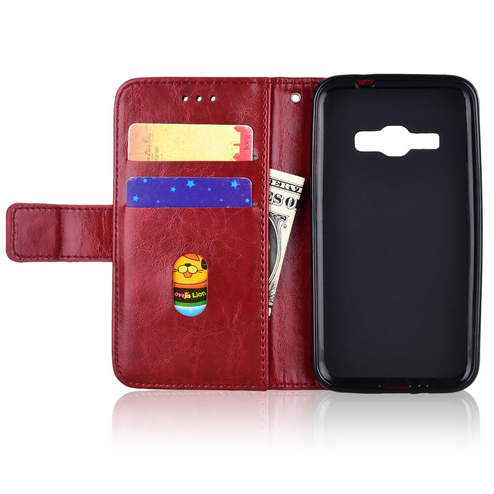 Dla Samsung J1 2016 J120 J120F SM-J120F pokrywa portfel etui na Samsung J1 J 1 2016 J120 pokrywa dla Samsung galaktyka J120 Capa