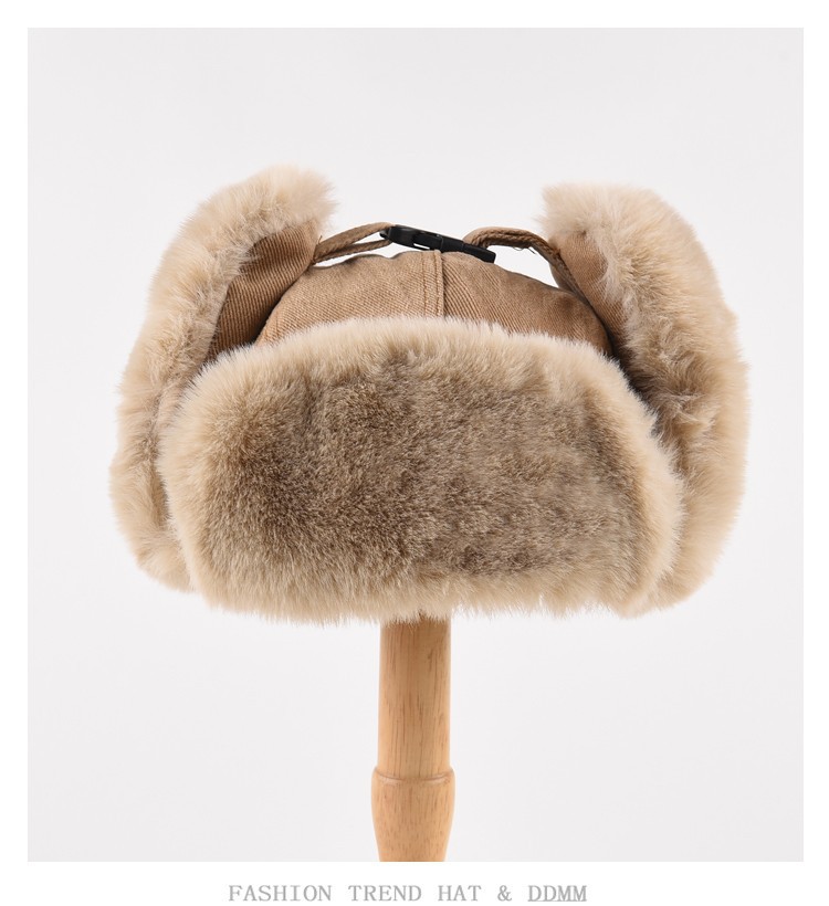Bomberhoed Mannen Vrouwen Dikke Warme Russische Ushanka Bontmuts Mode Mannelijke Vrouwelijke Muts Zwart Grijs Oorklep Ski Russische Cap