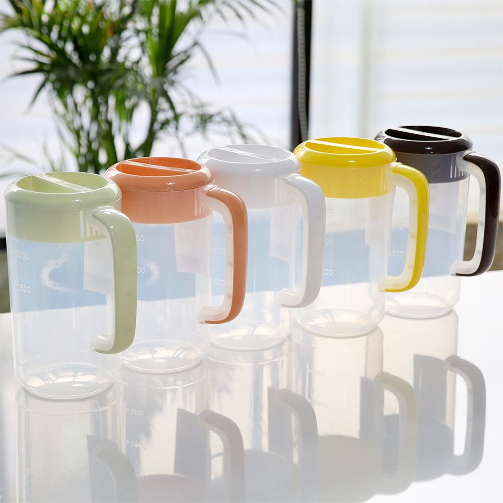 Tea Kettle, Storage Beverage Container Kettle With Handle Heat-resistant Plastic For Cold And Ice Tea And Fruit Drinks