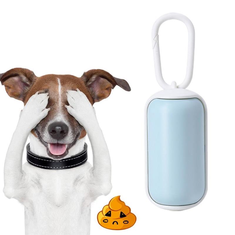 distributore per Toilette per cani distributore per cani cacca sacchetti per raccolta cestino cucciolo sacchetti per rifiuti distributore per sacchetti di immondizia per cani portatile per animali domestici viaggi