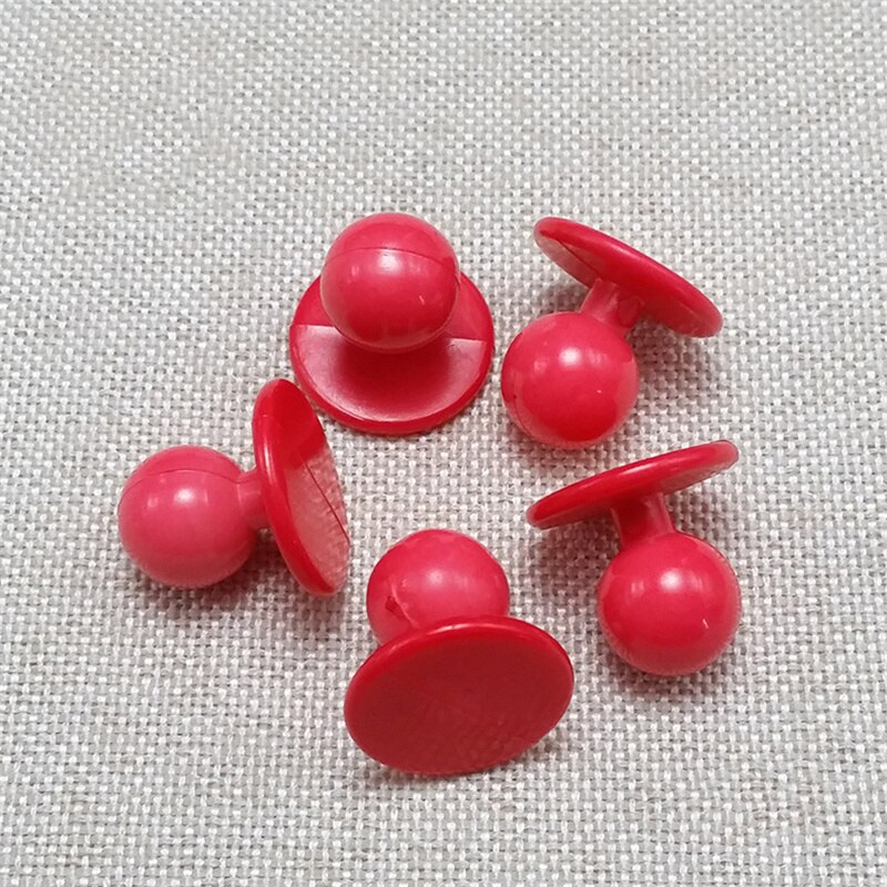 20 Stks/partij 11.5 Mm Plastic Knoppen Restaurant Uniformen Chef Jacket Uniform Pak Knoppen Werkkleding Knop Jurk Accessoires: Red