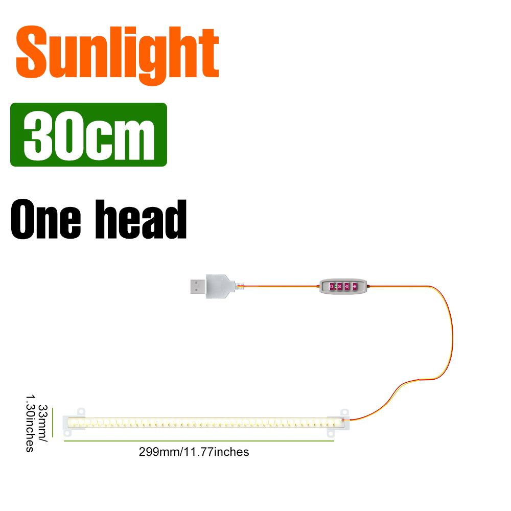 LED Zimmerpflanze Wachsen Streifen Lichter Volle Spektrum zeitliche Koordinierung 4H/8H/12H Auto an/aus Blume Sukkulenten Topf Pflanzen Anbau Lampe DC5V: veränderbar