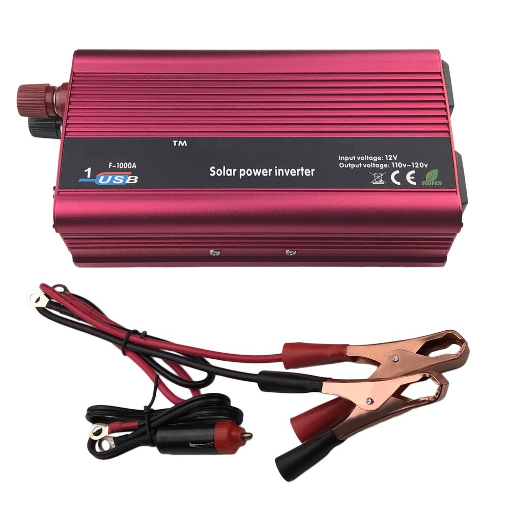 2000W DC12V To AC110V Car Power Inverter Dual USB Charger Converter Inverter