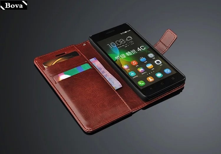 Honor 4C card holder cover case for Huawei Honor 4C leather phone case ultra thin wallet flip cover