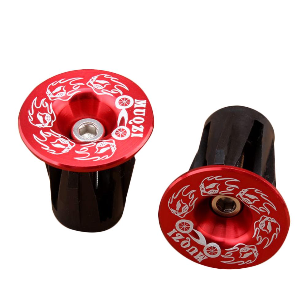 2Stck Fahrrad Bar Ende Stecker Fahrrad Griff Lenker Kappen Aluminium Straße Griff Bar Kappe Ende Stecker Für MTB Fahrrad zubehör: 2