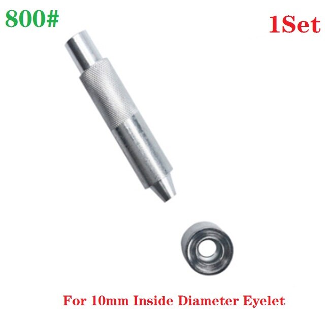 Tee itse nahkainen asennuspainike vahva ontto rei'itysläpivienti metallisilmukat hyvä kankaalle kenkä vaatteet nahka (3-20mm): 10 mm 800
