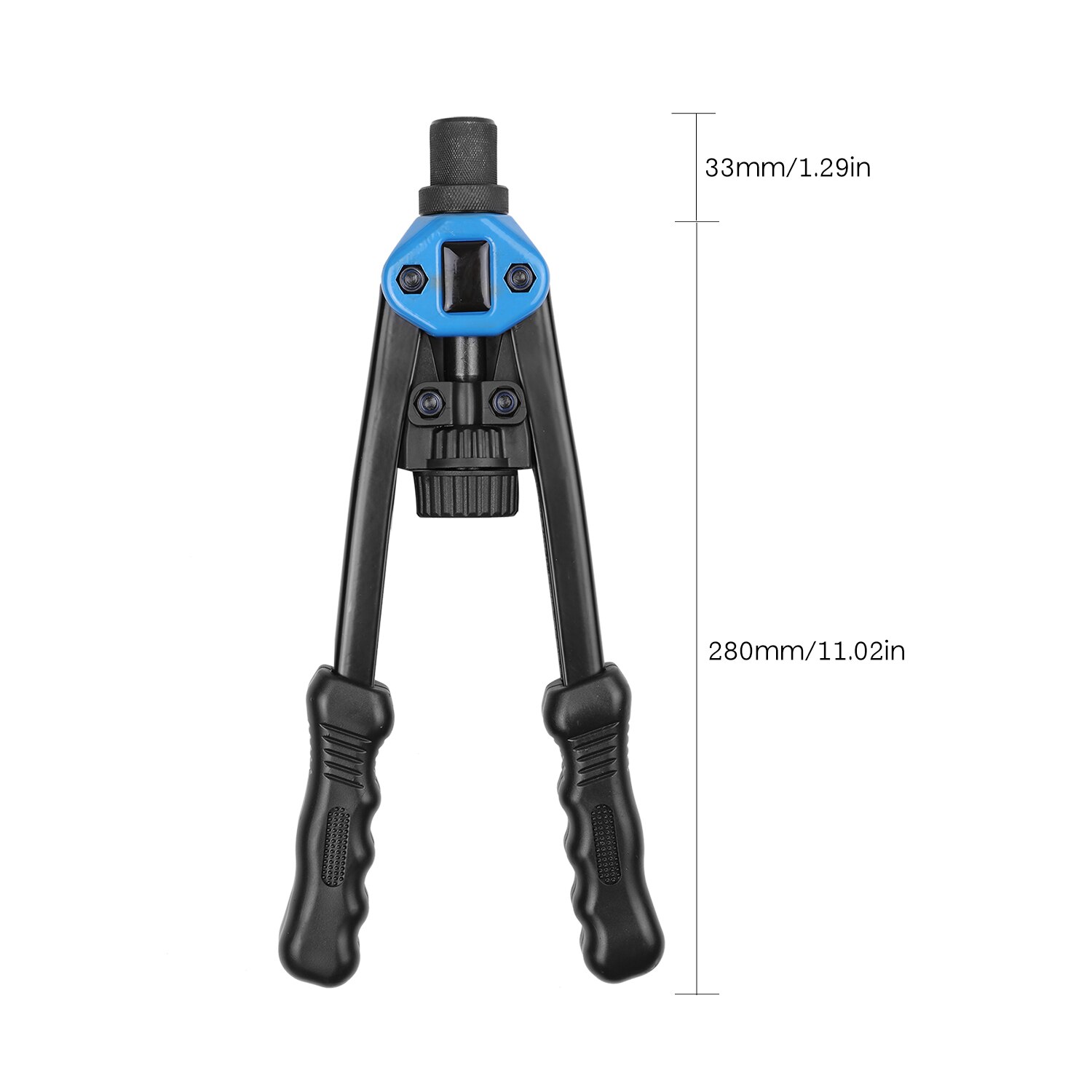 110Pcs Hand Rivet Nut Tool Riveting Tool Set Rivet Nut Setter Kit with 100pcs Assorted Rivet Nuts 7 Metric Mandrels Rivet Nut