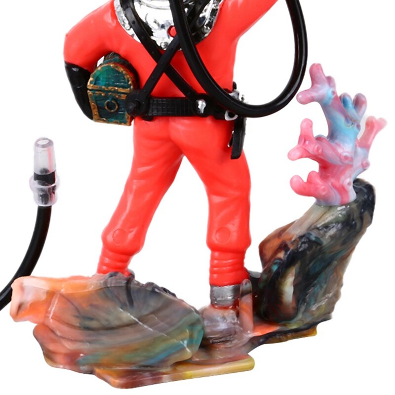 Fish Tank Aquarium Decor Funny Diver Hunter Home Ornament Aquarium Accessory Aquatic Landscape for