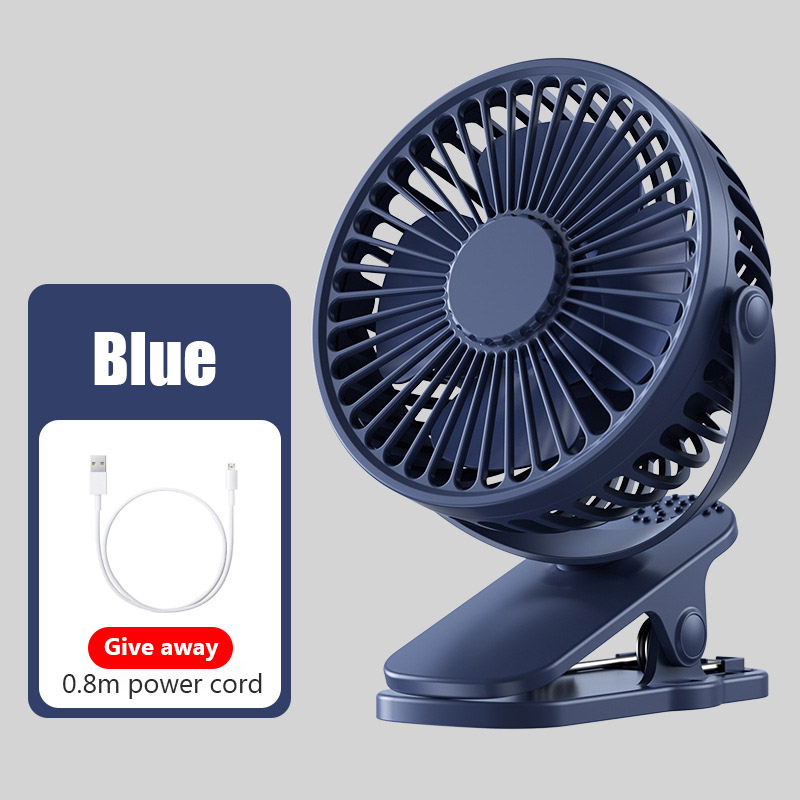 Draagbare Mini Hand Clip Fan USB Stille Desktop Elektrische Ventilator Studentenslaapzaal Kleine Koeling Ventilador ventilator Lucht Coole: WIT