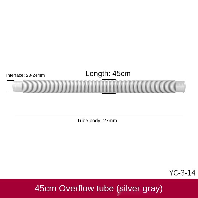 Küche Waschbecken Abfluss Armaturen Edelstahl Gericht Becken Waschbecken Abfluss Rohr Anti-überlauf Adapter Anschluss Rohr: YC-3-14