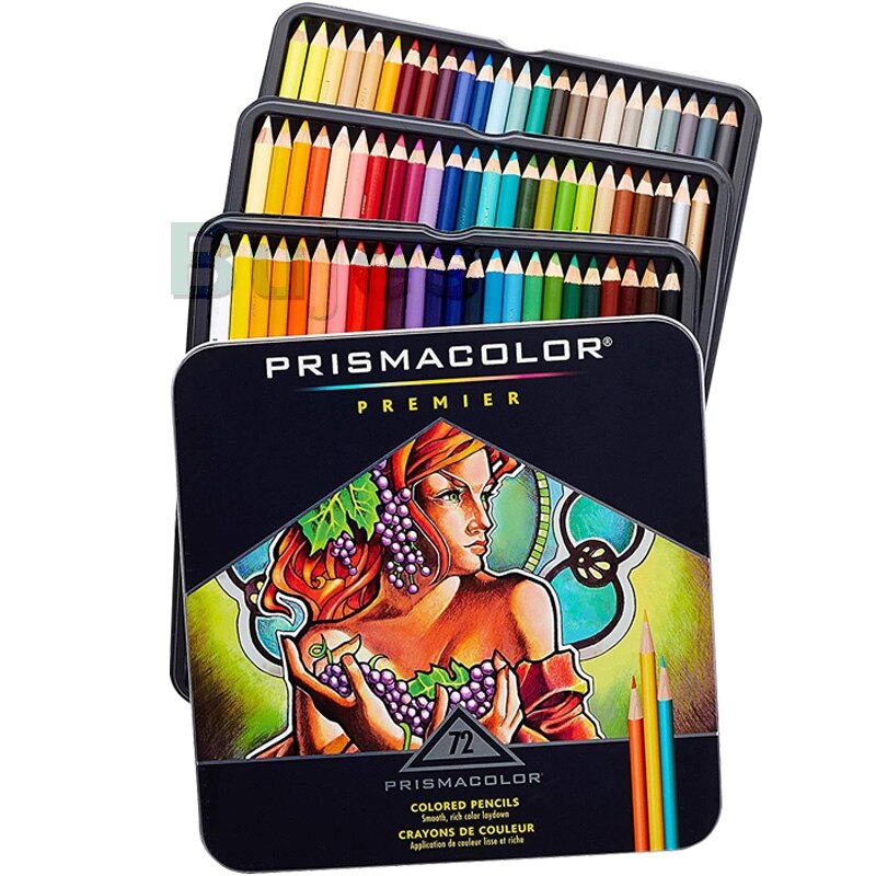 Usa prismacolor fargeblyanter 48 72 150 farge myk kjerne farge lyse kunst studenter fylle farge artist graffiti fet fargesett