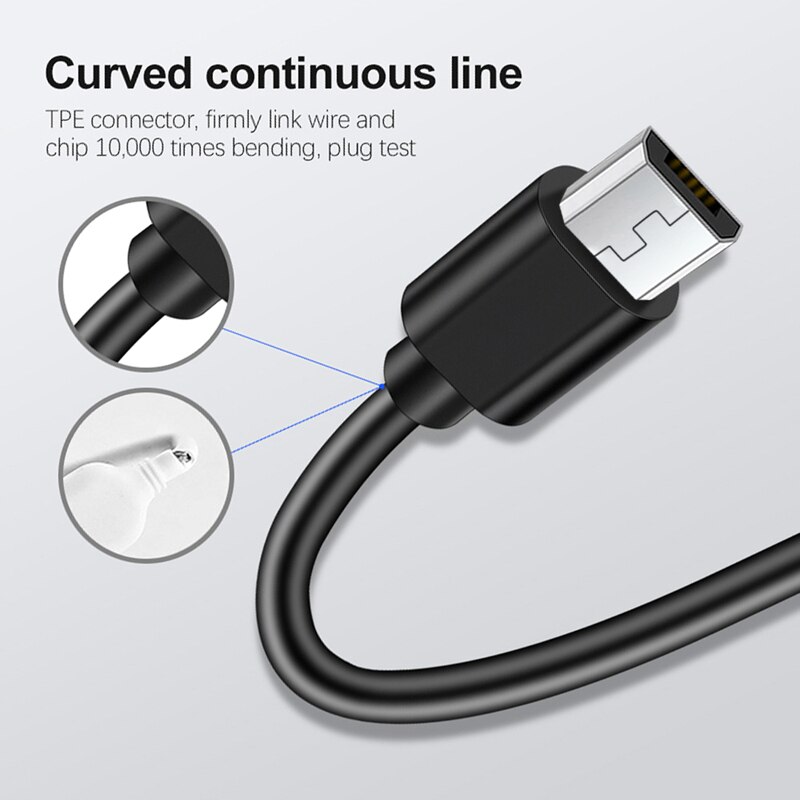 Universal Micro USB Cable Charging Micro USB Cable For OPPO A5 A9 A8 A3 A7 Meizu M6 M5 M3 Note M5c M5s Android Phone Data Wire
