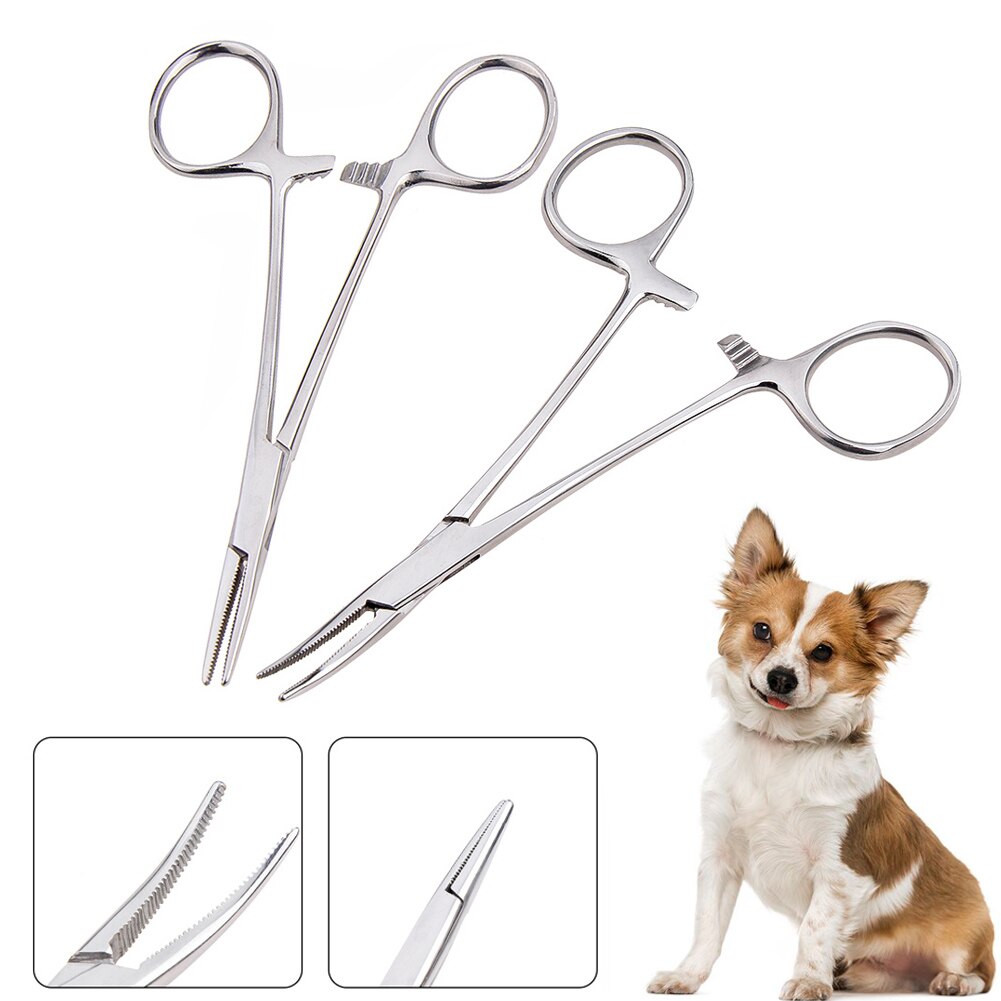 Stainless Steel Pet Dogs Gromming Scissors Curved Shears Sharp Edge Animals Cat Hair Cutting Barber Cutting Tools Kit