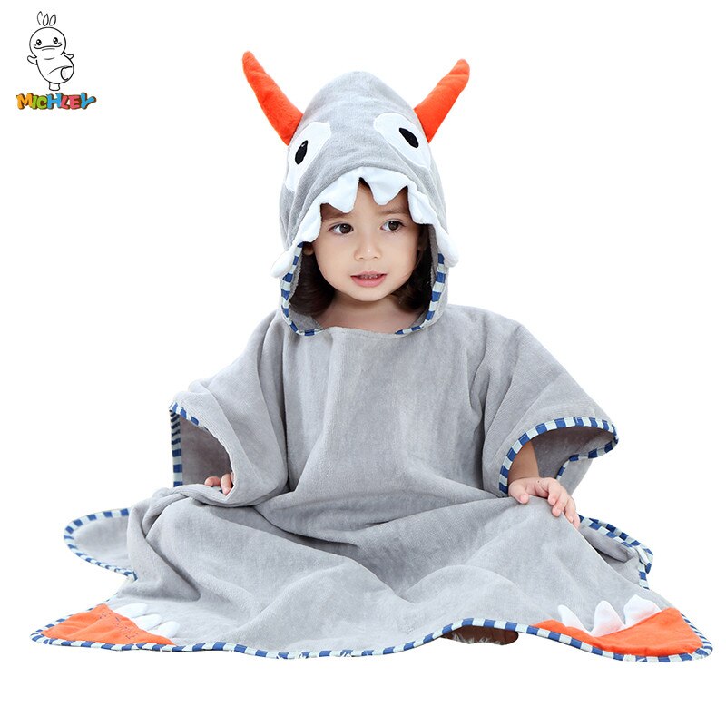 Michley-Baby Gewaad Dinosaurus Hoodies Meisje Jongens Nachtkleding Goede Bad Handdoeken/Strandlaken Kids Zachte Badjas Pyjama kleding: 01