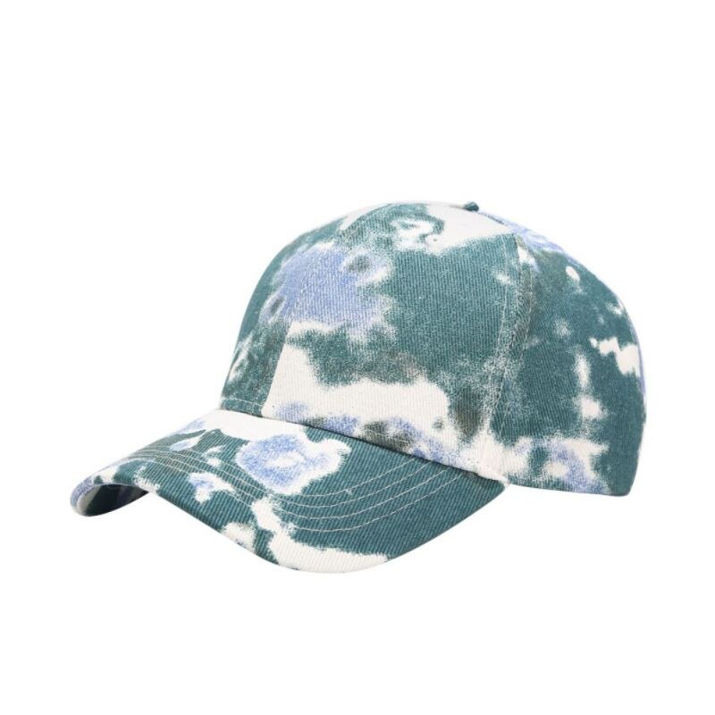 Cotton Tie-dyed Denim Baseball Cap Men And Women Trend Peaked Cap Summer Outdoors Leisure Time Sun Hat