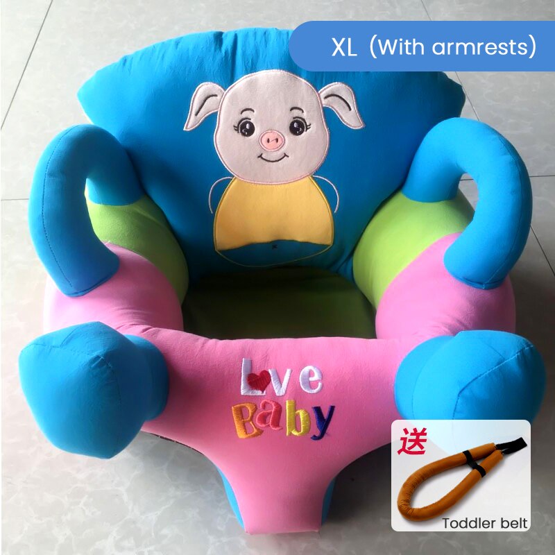 Infant Shining Baby Sofa Chair Baby Learn to Sit artifact 3 months 6 months Children Kids Sofa Training Chair Stool Anti-fall: M